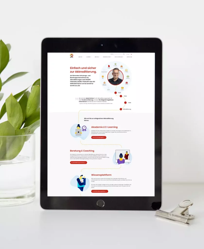 Metras Website Redesign