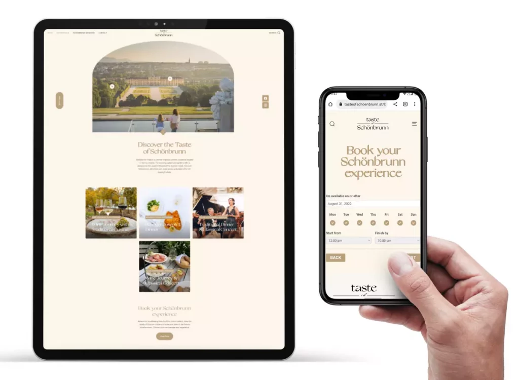 Taste of Schönbrunn Booking Plattform