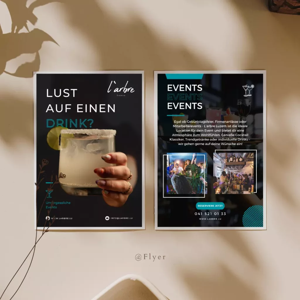 Flyer für SPRUNG.