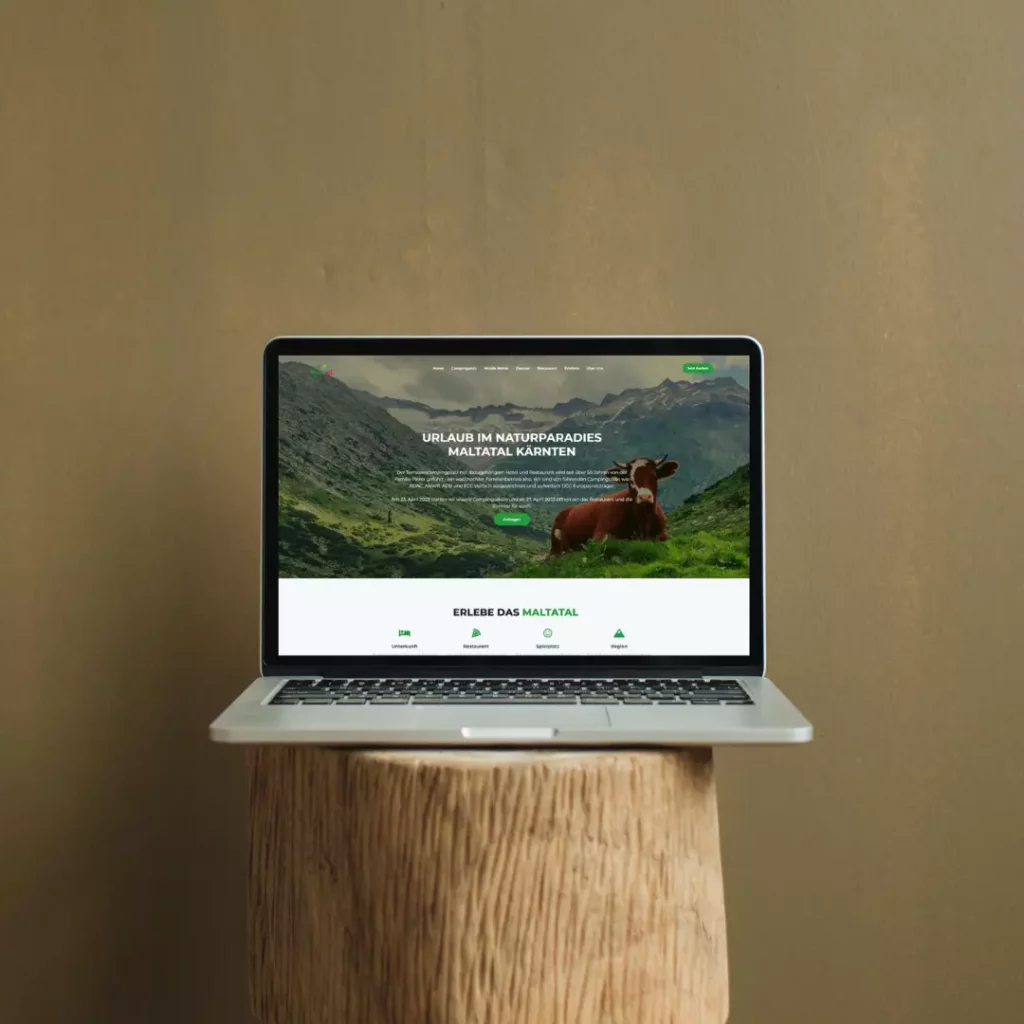 Website für Camping Maltatal
