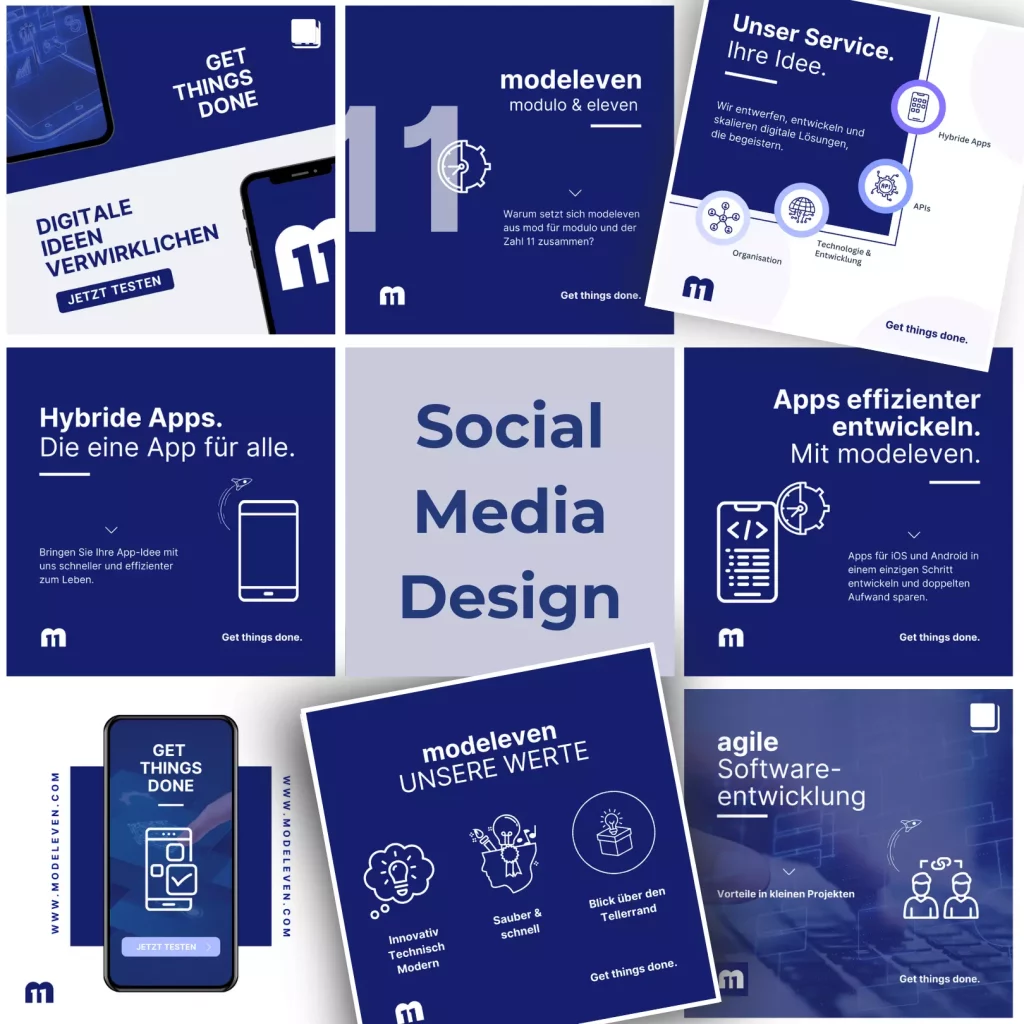 Social Media für Modeleven